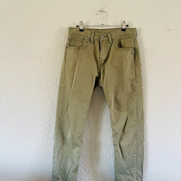 Levi’s 505 Khaki Green Pants 31x32 - Picture 8 of 13